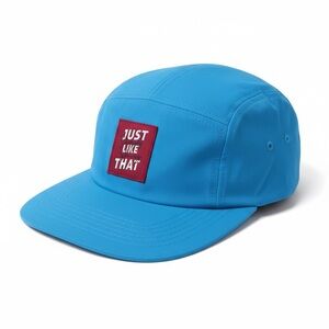 Brist MFG NDX Snapback Hat Blue Nylon Just Like That Patch Adjustable Cap